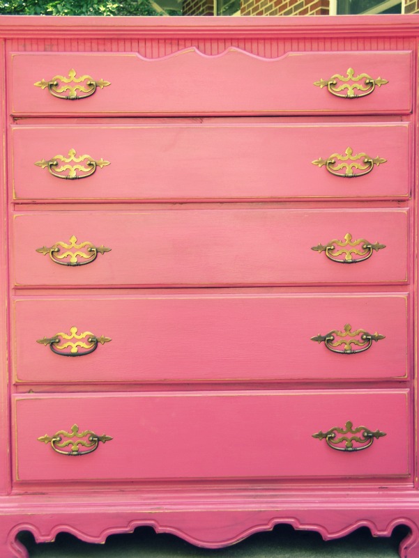 A Little Girl Her Pink Dressers