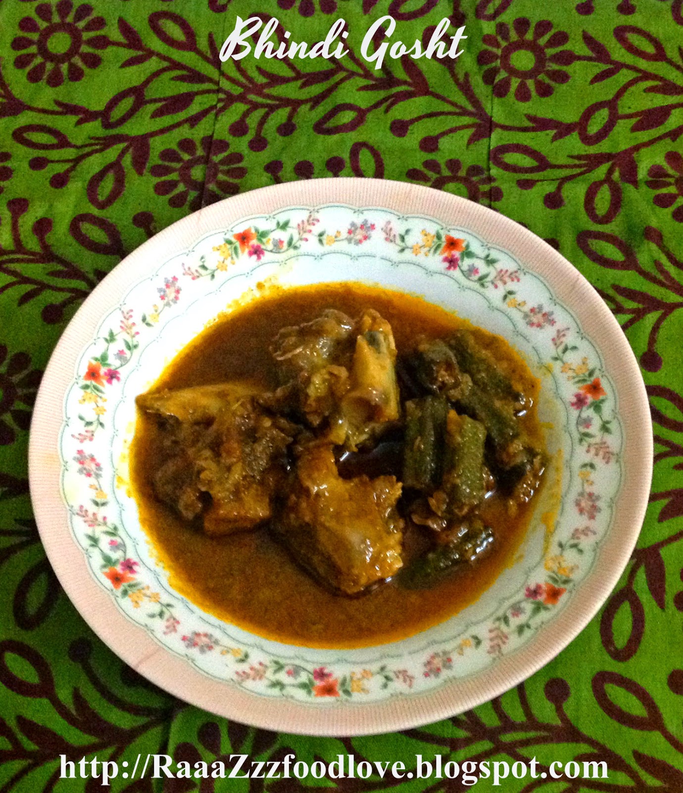 The Recipes of India Bhindi Gosht Okra and Mutton Curry