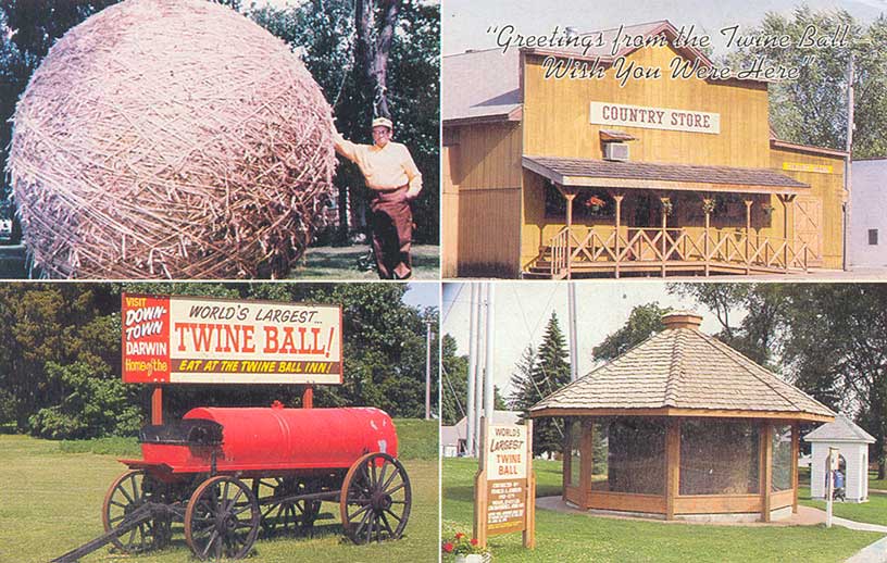 POSTCARDY the postcard explorer World's Largest Ball of Twine, Darwin