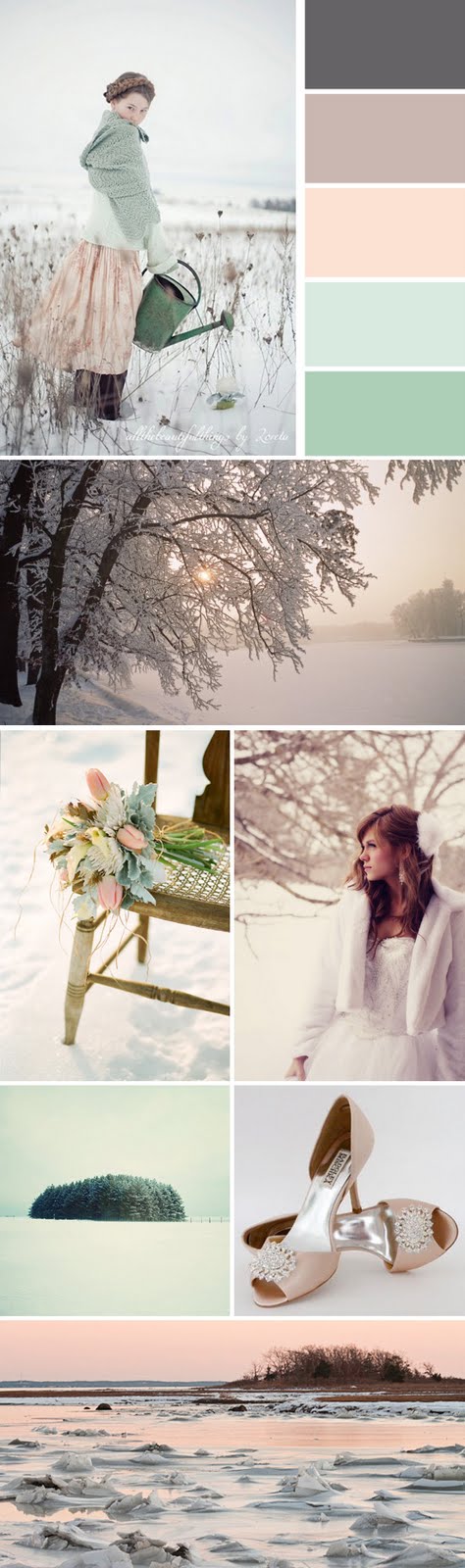 Winter wedding color story