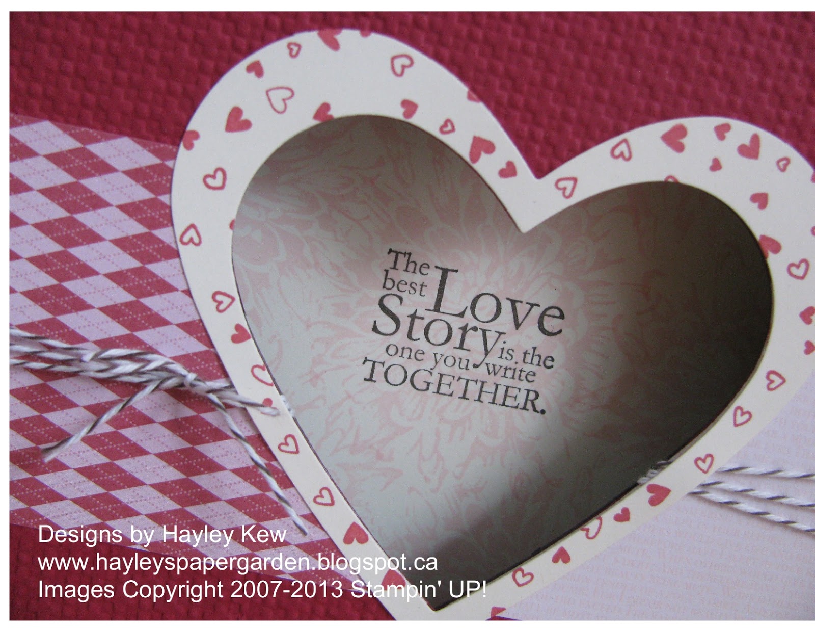 Hayley's Paper Garden: The Best Love Story Is The One You Write Together!