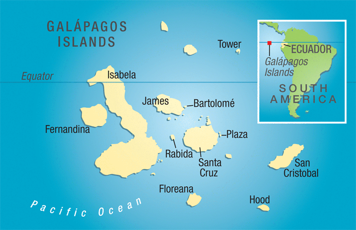Где находиться галапагосские острова