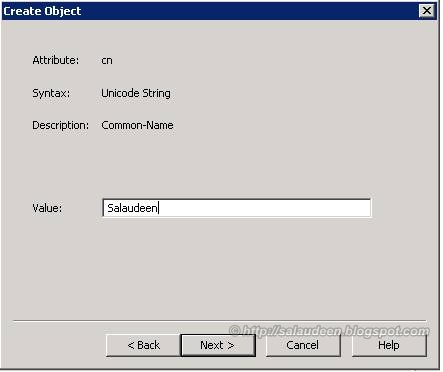 New user creation in AD LDS New user creation in AD LDS