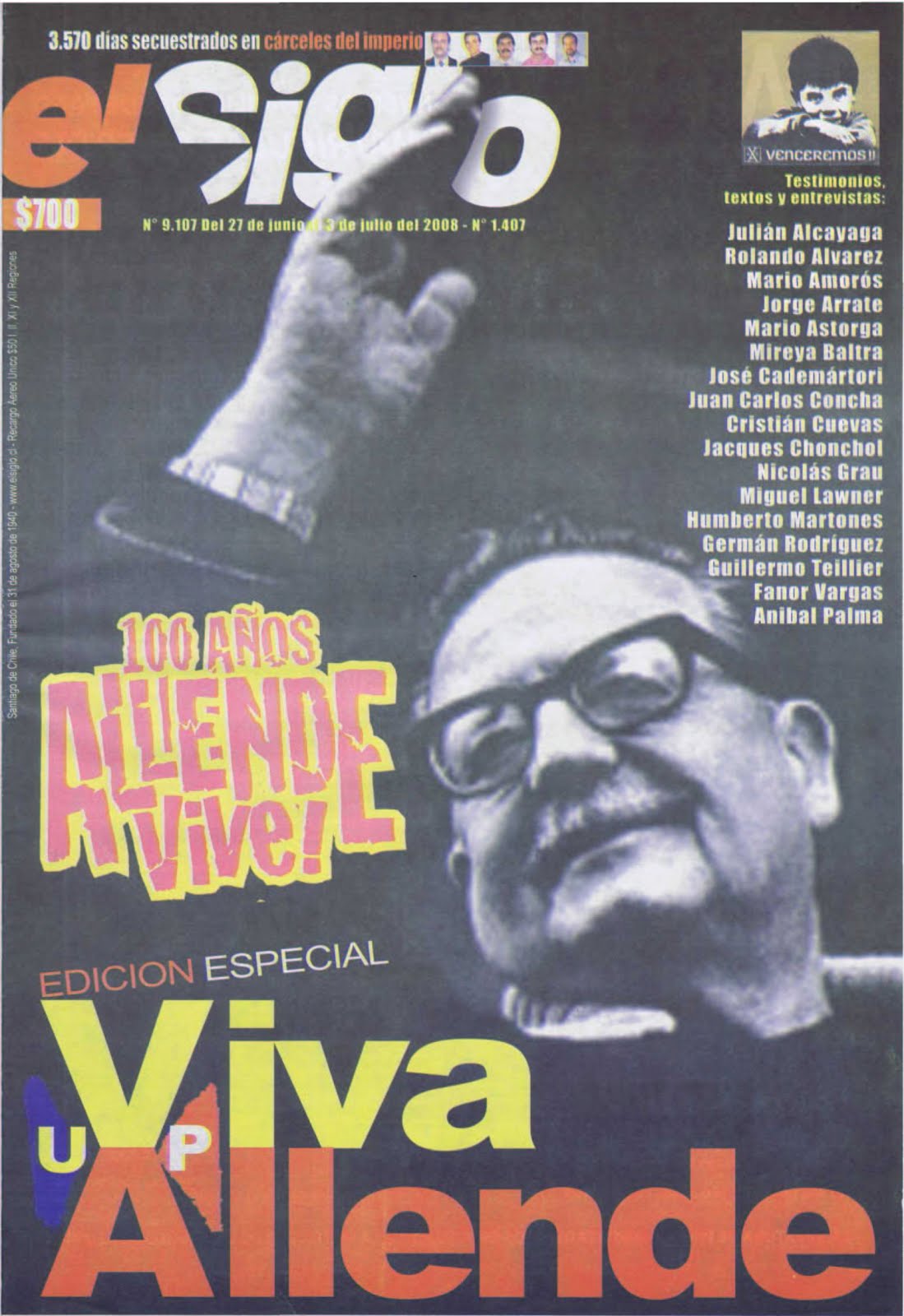 EL SIGLO 100 AÑOS ALLENDE VIVE