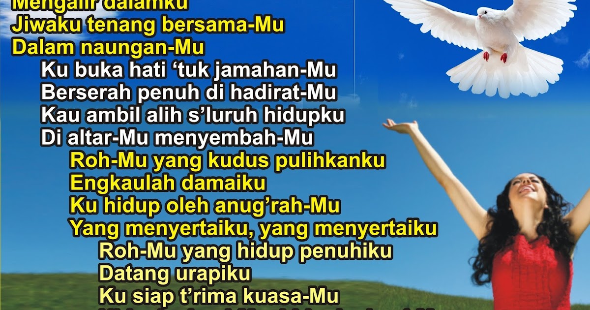 Lirik Lagu Pujian Rohani Kristen Sekolah Minggu Gereja Tuhan Yesus Rohmu Yang Hidup