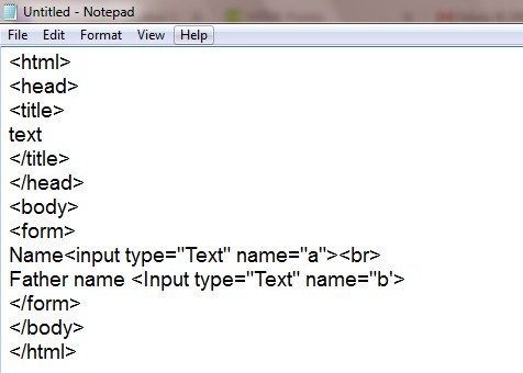 How to create HTML Form - I