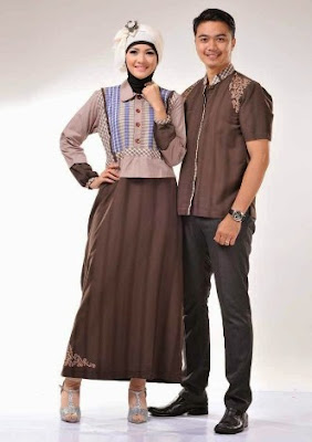 Model baju muslim couple terbaru Model baju muslim couple terbaru