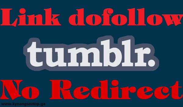 Cách tạo backlink dofollow không redirect trên Tumblr