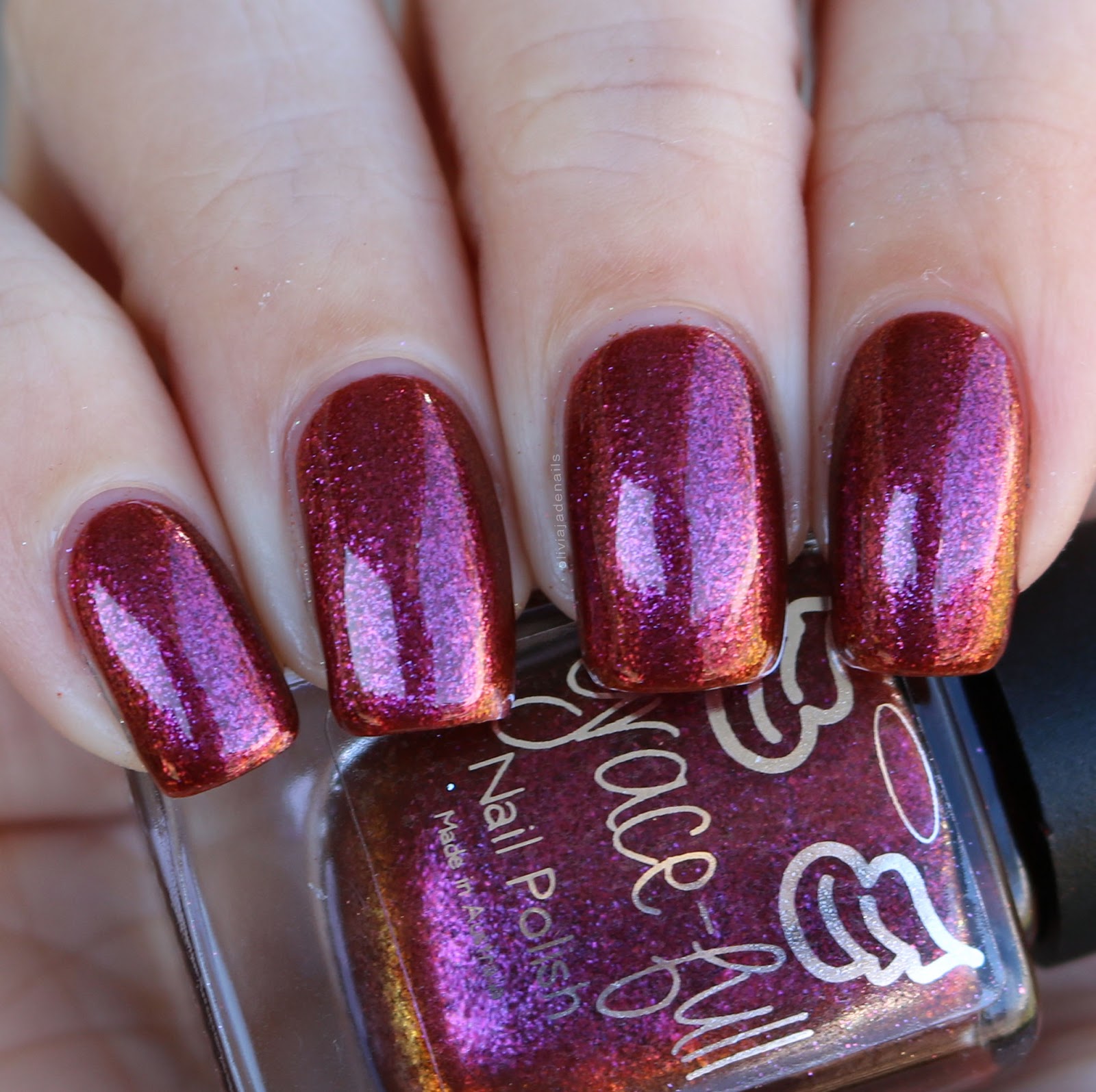 Grace-full Nail Polish Sacred Ground swatched by Olivia Jade Nails