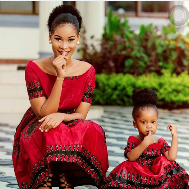 kitenge designs for mother and daughter
