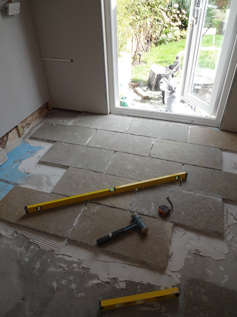 DIY Limestone Floor