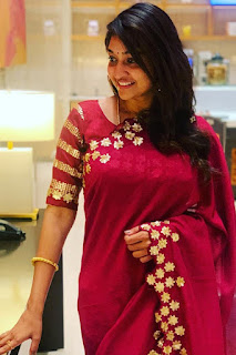Serial Actress Neelima rani latest beautiful saree photoshoot Serial Actress Neelima rani latest beautiful saree photoshoot