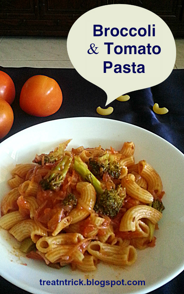 TREAT & TRICK BROCCOLI & TOMATO PASTA RECIPE