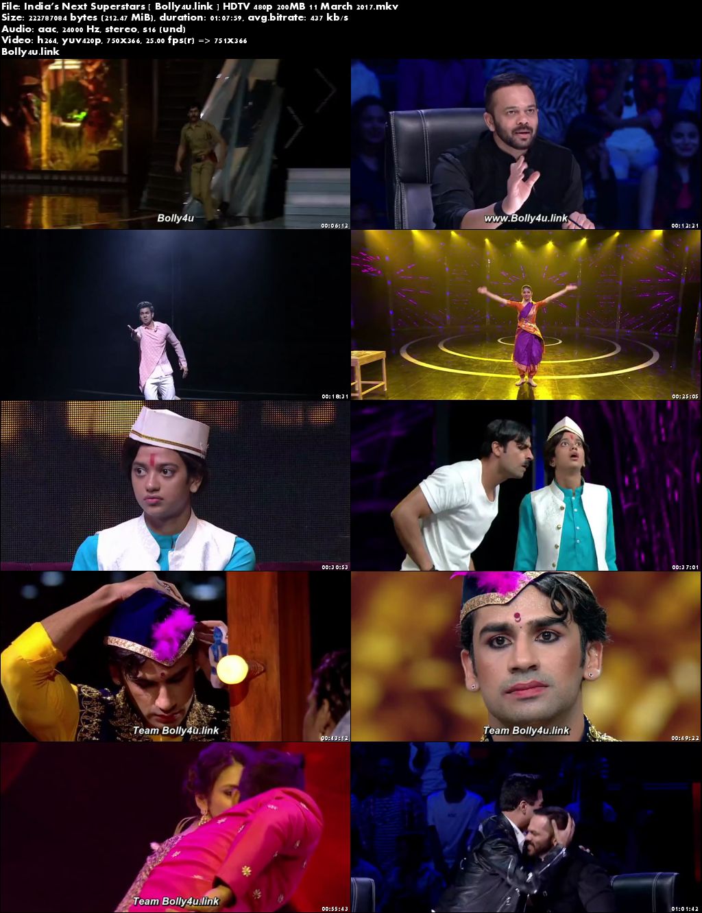 Indias Next Superstars HDTV 480p 200MB 17 March 2017 Download Indias Next Superstars HDTV 480p 200MB 17 March 2017 Download