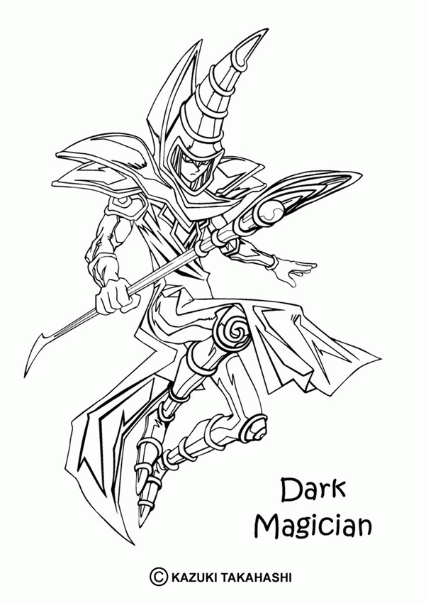 Kids Page: YU-GI-OH - Dark Magician 2 Coloring Pages