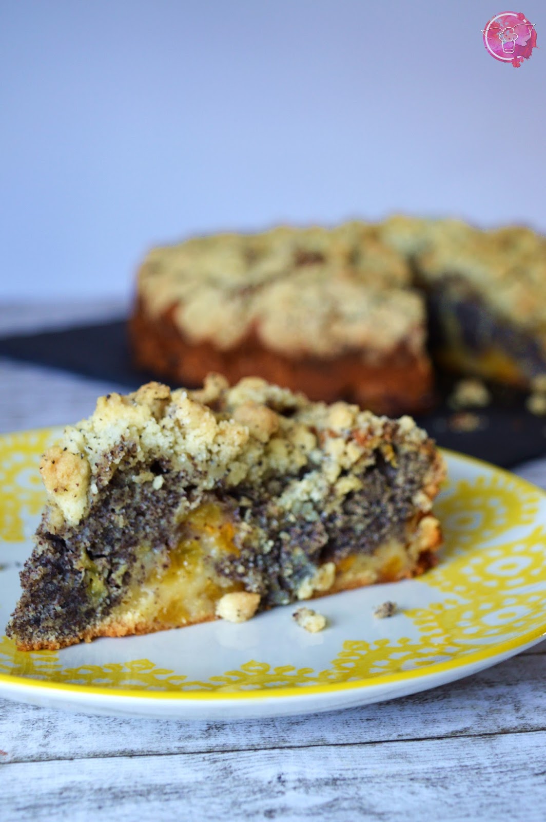 Mohn-Aprikosen-Kuchen - Gastbeitrag von der Schokoladenfee