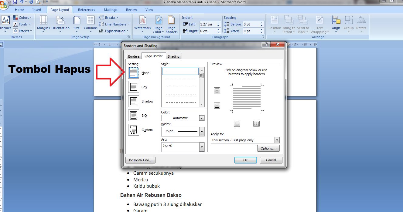 Cara Membuat Bingkai Keren di Word, Super Mudah
