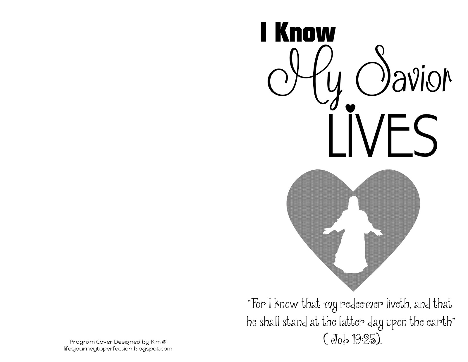 life s journey to perfection 2015 primary sacrament meeting program