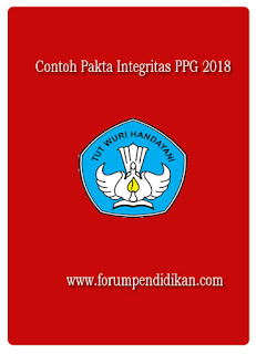 Contoh Pakta Integritas PPG 2018
