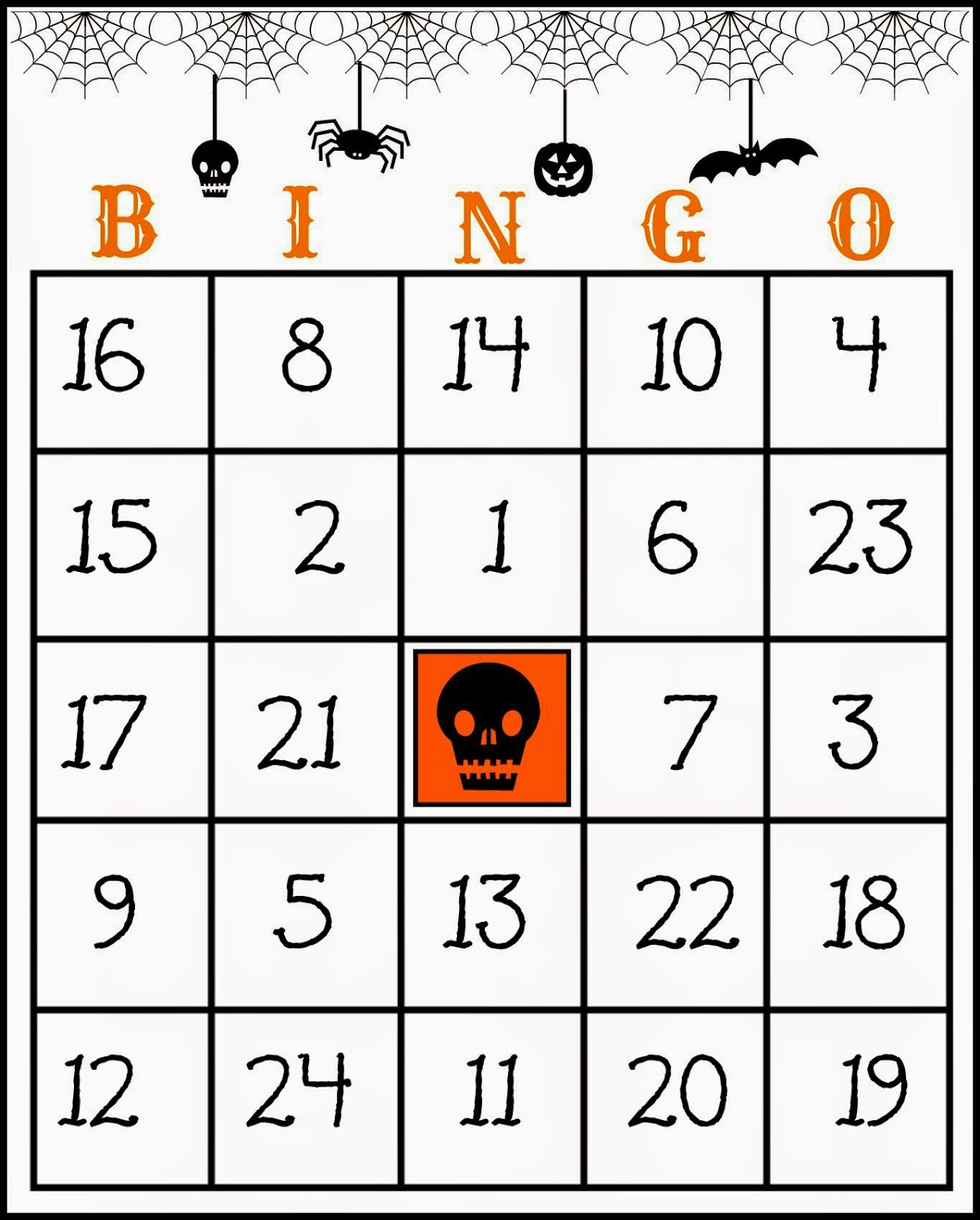 Crafty in Crosby Free Printable Halloween Bingo Game