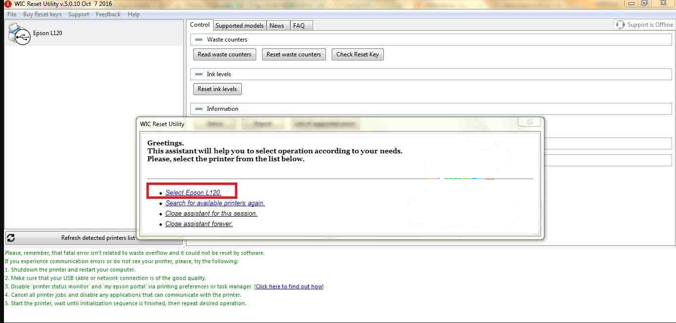 cara Mengatasi A printer ink pad is at the end Of the Service life
