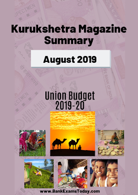Kurukshetra Magazine Summary: August 2019