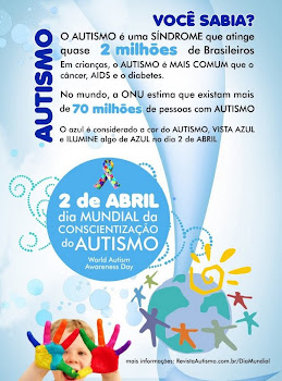 Dia Mundial do Autismo - 02 de Abril