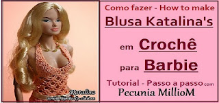 Vestido Longo de Crochê Com Luvas Para Barbie ou Susi Por Pecunia MillioM  11