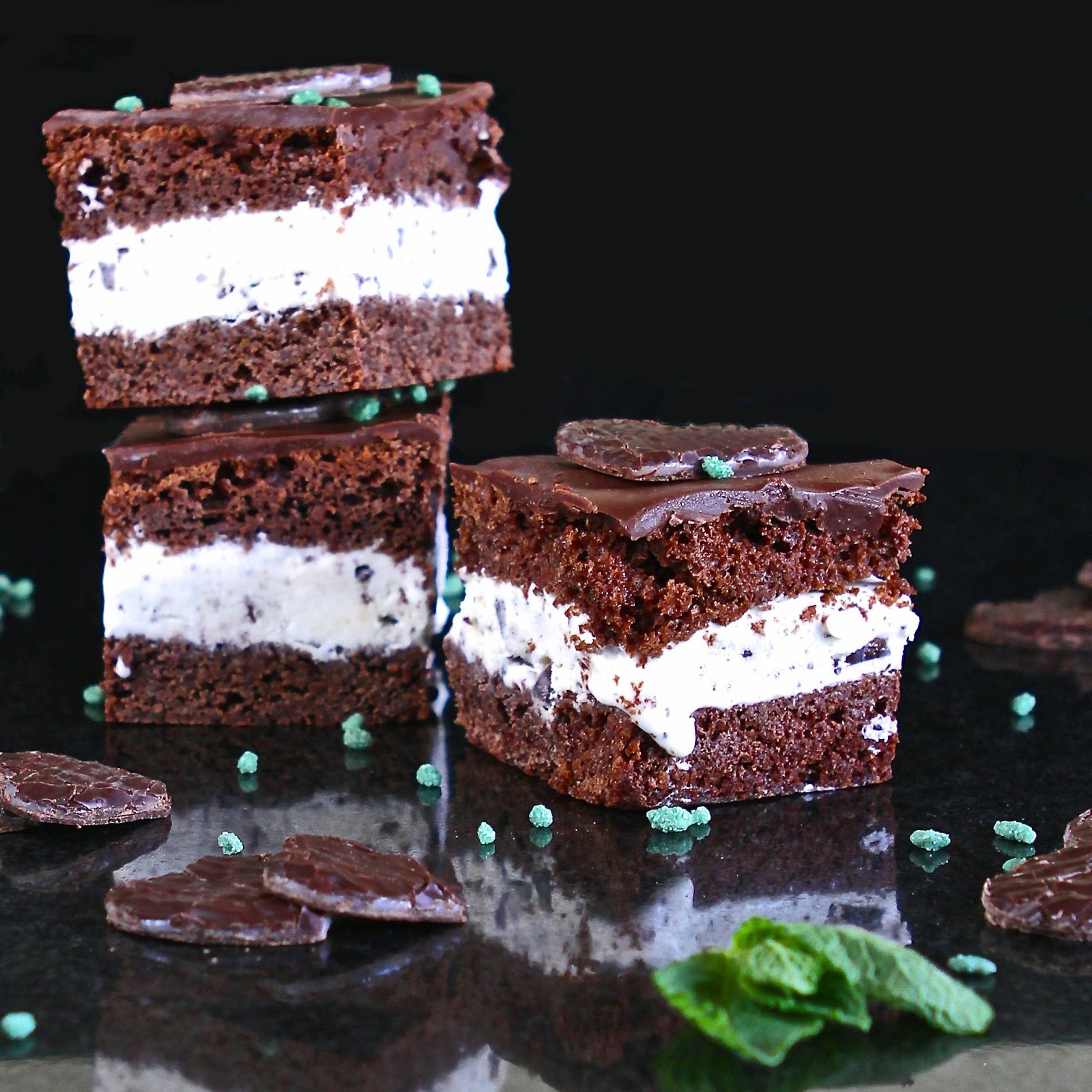 Mint Chocolate Sponge Cake Mint Chocolate Sponge Cake