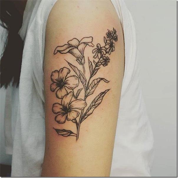 Tatuagens de flores para as mulheres Tatuagens de flores para as mulheres