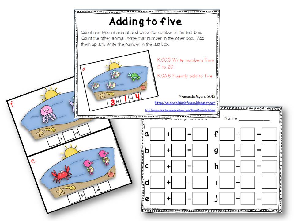 A special kind of class: Under the Sea Math