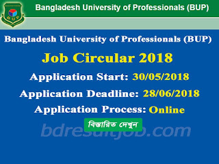 Bangladesh University of Professionals (BUP) Lecturer Recruitment  Circular 2018