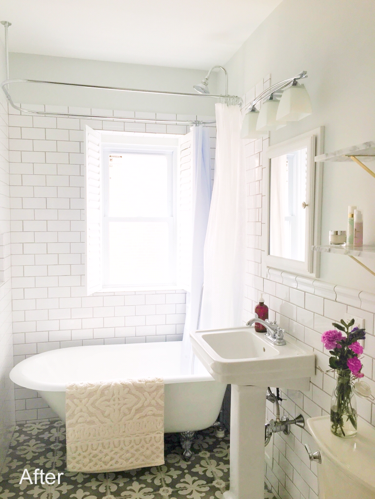 Before & After /// Emily's Dramatic Bathroom Makeover | Design Fixation