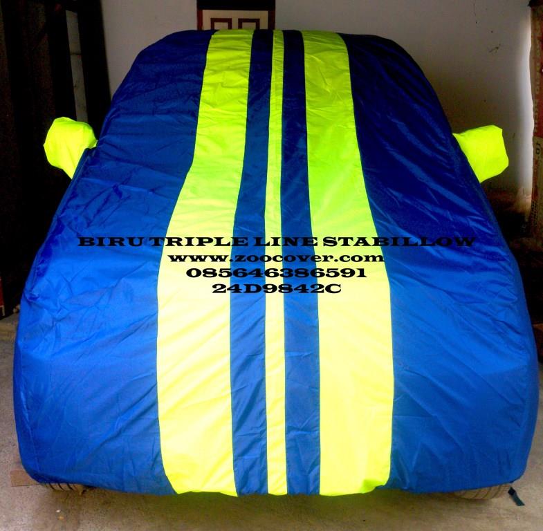 Cover Mobil Biru Triple Hijau Jual Cover Mobil Semi Anti Air Murah Kombinasi Warna