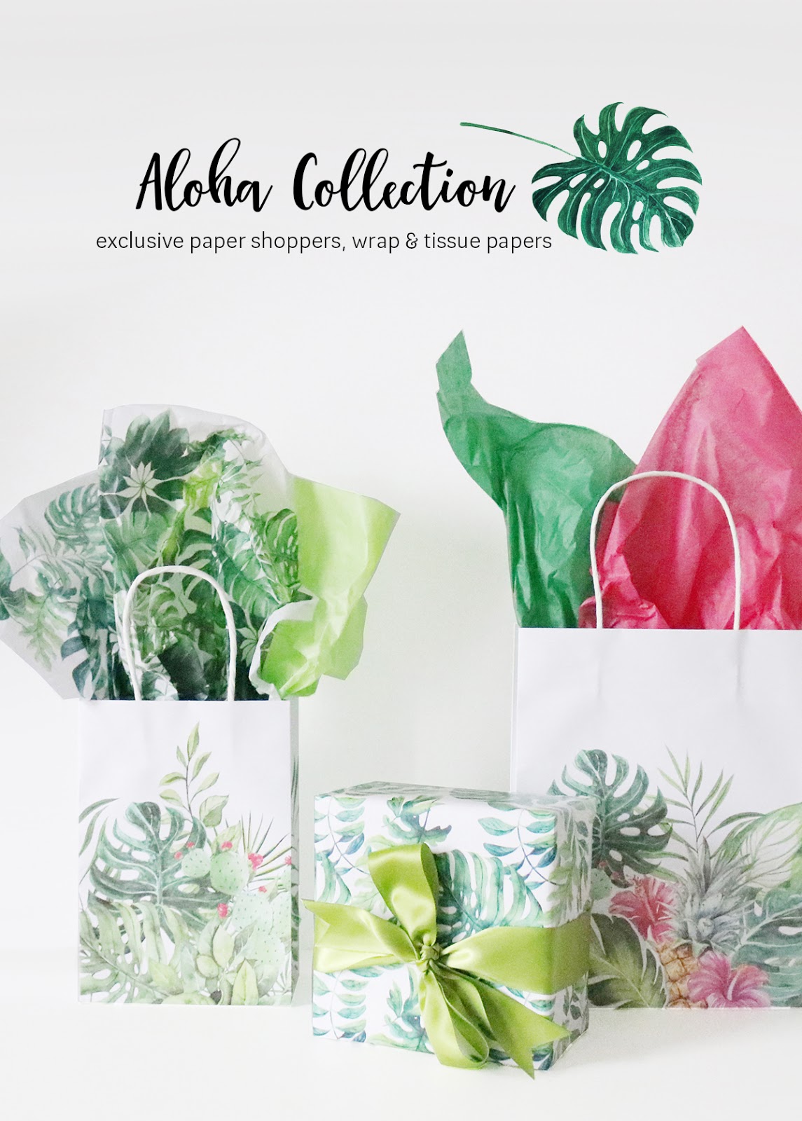 aloha gift wrapping collection from Creative Bag