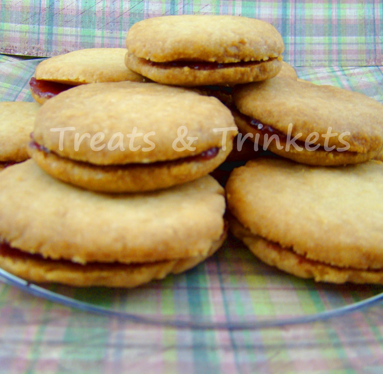 Treats & Trinkets Lemon Shortbread Cookies with Raspberry Filling
