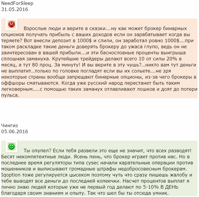 Айкью опшин отзыв от NeedForSleep