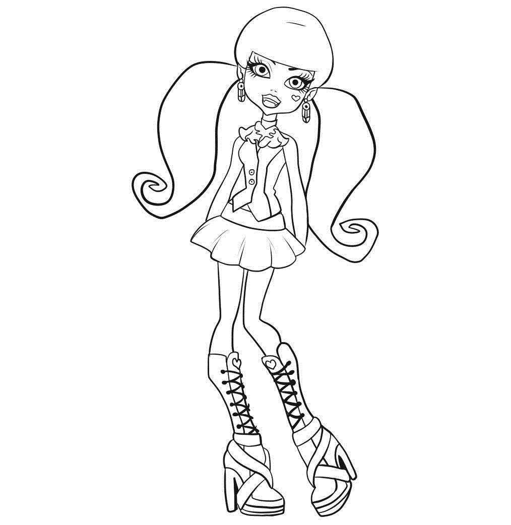 baby ghoulia coloring pages - photo #7