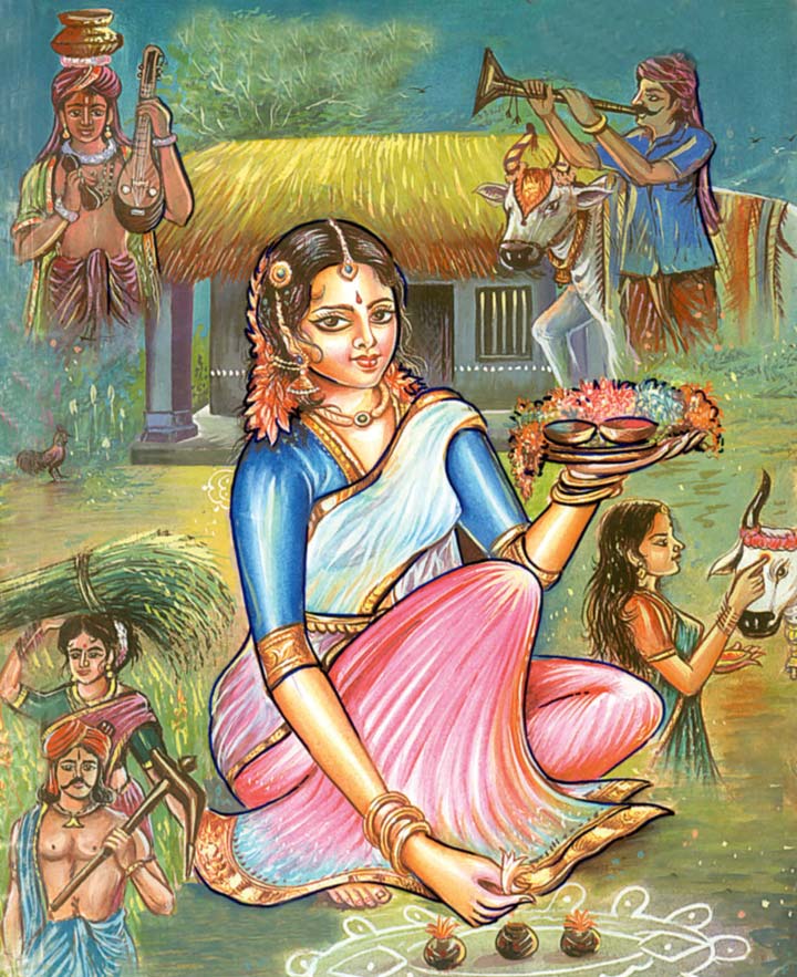 CLIP ARTS AND IMAGES OF INDIA: Pongal ( Sankranthi ) and Deepavali