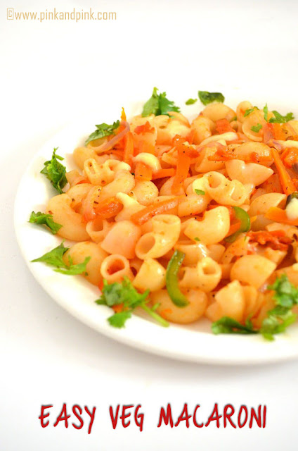 Easy Veg Macaroni Recipe in Indian style