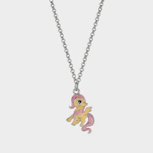 Fluttershy Silver Plated Pendant Necklace