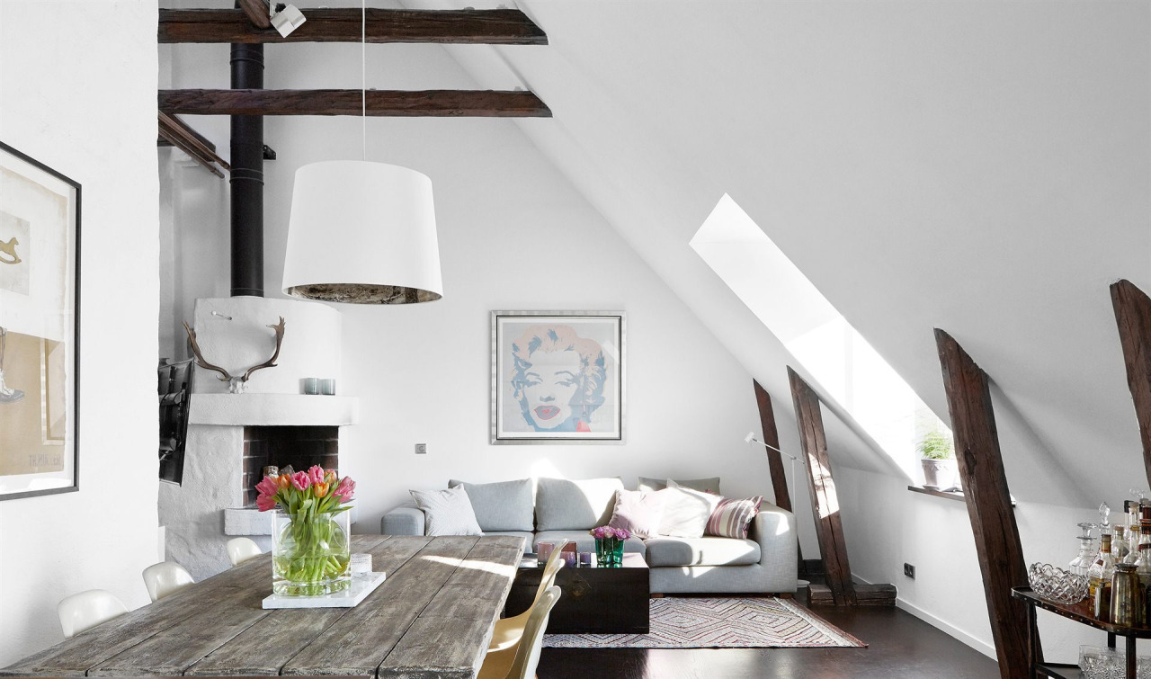 Smitten with this dreamy attic loft - Daily Dream Decor