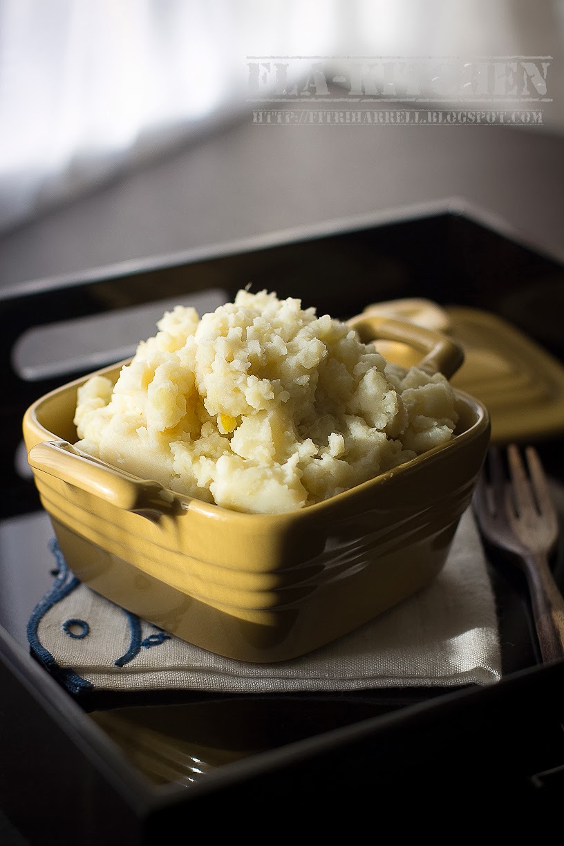flakitchen Roasted Garlic Olive Oil Mashed Potatoes