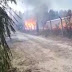 Voraz incendio consumió bins en un galpón de Fernández Oro