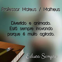 MENSAGEM AO PROFESSOR MENSAGEM MATEUS