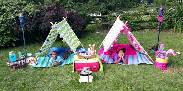 camp, glamp, backyard, summer ideas