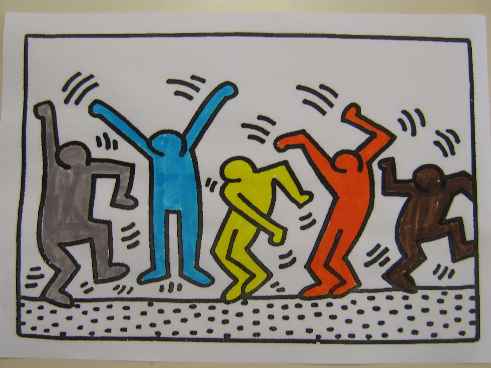 La Clis à Blanchard: A la manière de Keith Haring