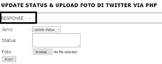 Cara Update Status dan Upload Foto ke Twitter dengan PHP