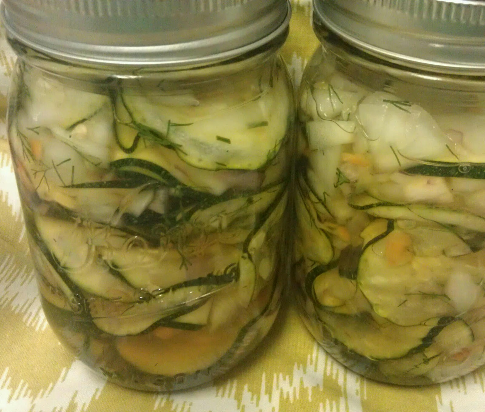Horsin' Around in the Kitchen Sweet & Spicy Pickled Zucchini