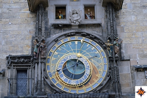 Praga, Orologio Astronomico. Quadrante superiore Praga, Orologio Astronomico. Quadrante superiore